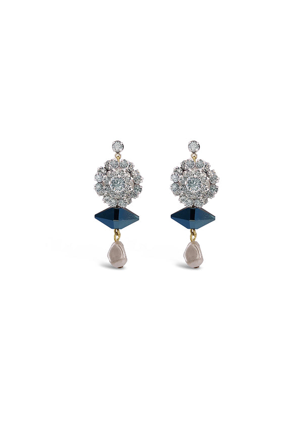 Crystal cluster earrings by Halo & Co