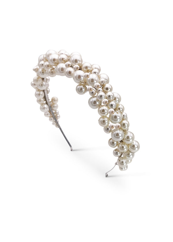 Bridal pearl headband
