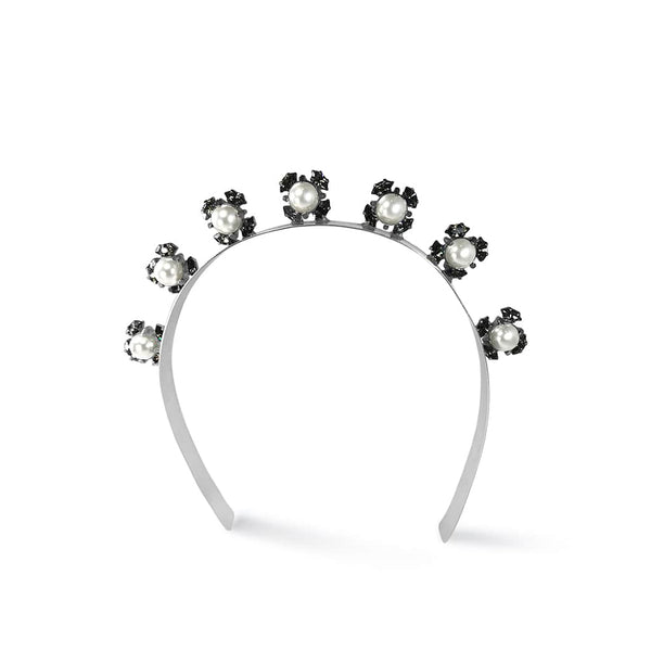 Luxury modern pearl and crystal headband