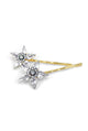 two crystal star bobby pins